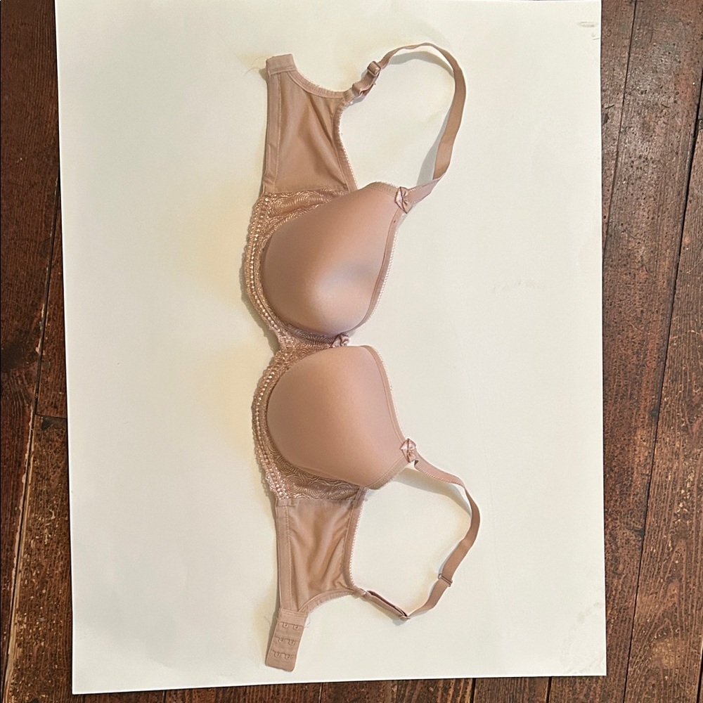 Panache Blush Nude T-Shirt Bra with Lace Trim